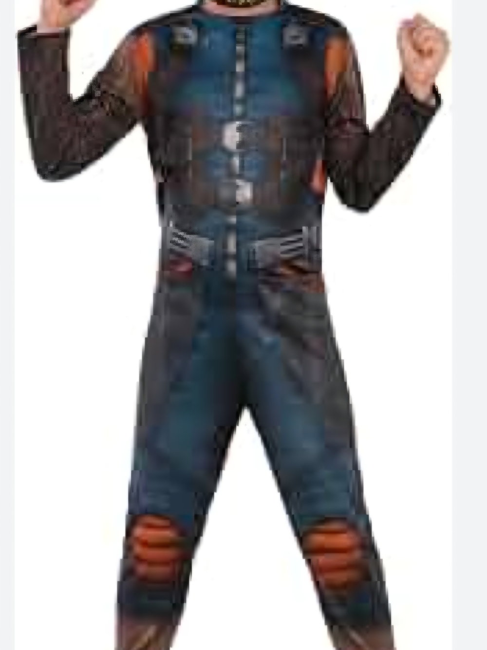 Guardians Of The Galaxy Rocket Raccoon Kids Jumpsuit Costume with Mask - Picture 4 of 7